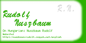 rudolf nuszbaum business card